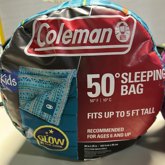 Hiking Gear Coleman Kids' Sleeping Bag - Up To 5'5” Tall (45